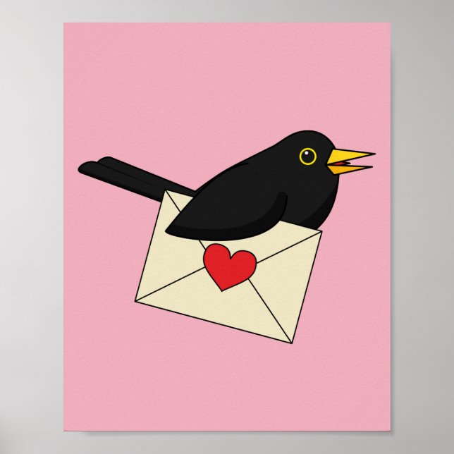 Från Blackbird med Kärlek Poster (Framsidan)