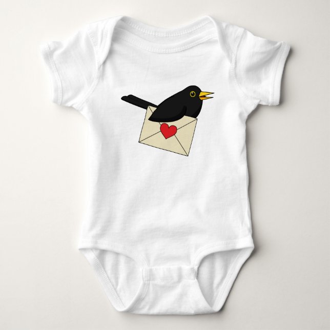 Från Blackbird med Kärlek T Shirt (Framsida)