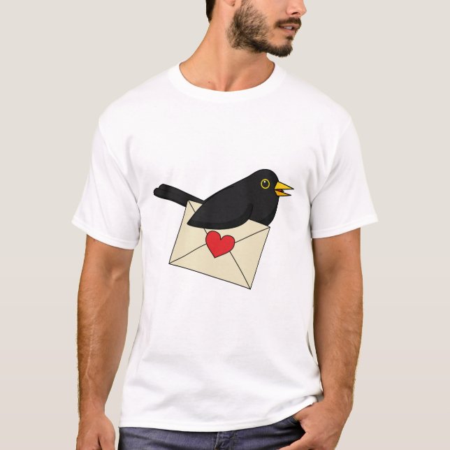 Från Blackbird med Kärlek T Shirt (Framsida)