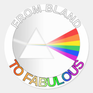 Från Bland Bland Bland Fabulous Runt Klistermärke