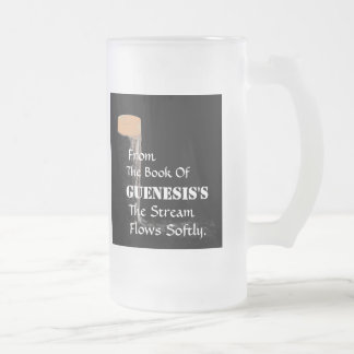"Från boken av Guenesiss" frostade exponeringsglas Frostat Ölglas