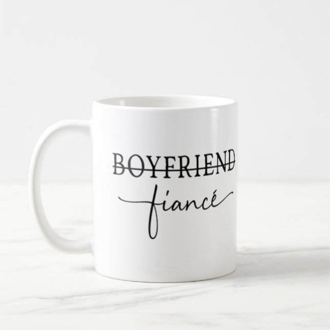 "Från Boykompis till Fiancé" Kaffemugg (Vänster)