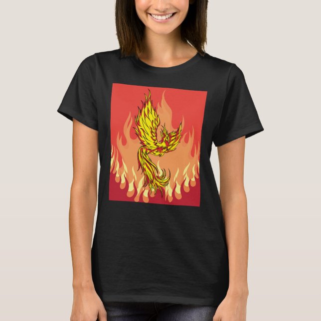 Från brand och flamma Fenix Bird T Shirt (Framsida)
