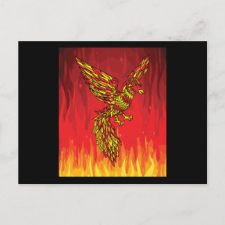 Från brand och flamma Phoenix Bird Vykort