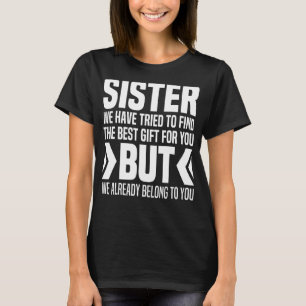 Från bröder till små syster för stora systrar t shirt