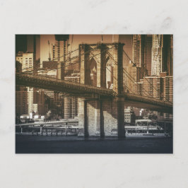 "Från Brooklyn till Manhattan" vykort