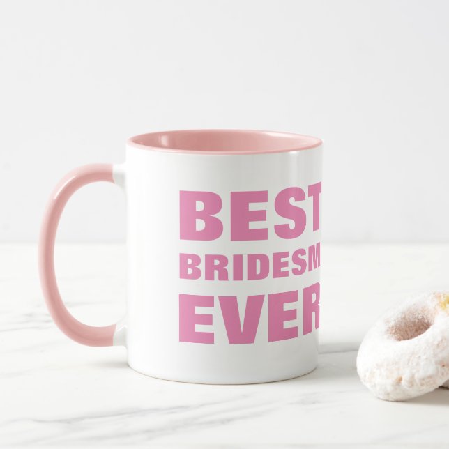 Från brud till hennes brudgumma bästa Bridesmaid n Mugg (Med munk)