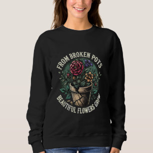 Från brutna pots vackra blommor odla Emo T Shirt