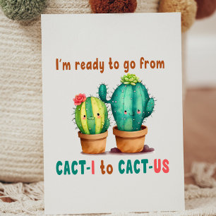 Från cact-i till cat-us, gullig Valentine Inbjudningar