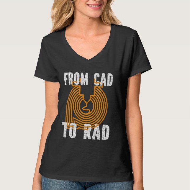 Från CAD till Rad 3D Skriv ut Nerd-design för PLA  T Shirt (Framsida)
