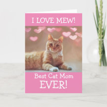 Från Cat Cute Anpassningsbar Mors dag