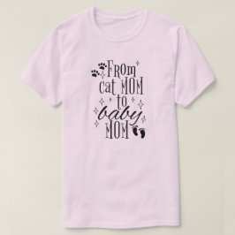 Från Cat Mamma till Baby Mamma Shirt, Gravid Revea T Shirt