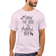 Från Cat Mamma till Baby Mamma Shirt, Gravid Revea