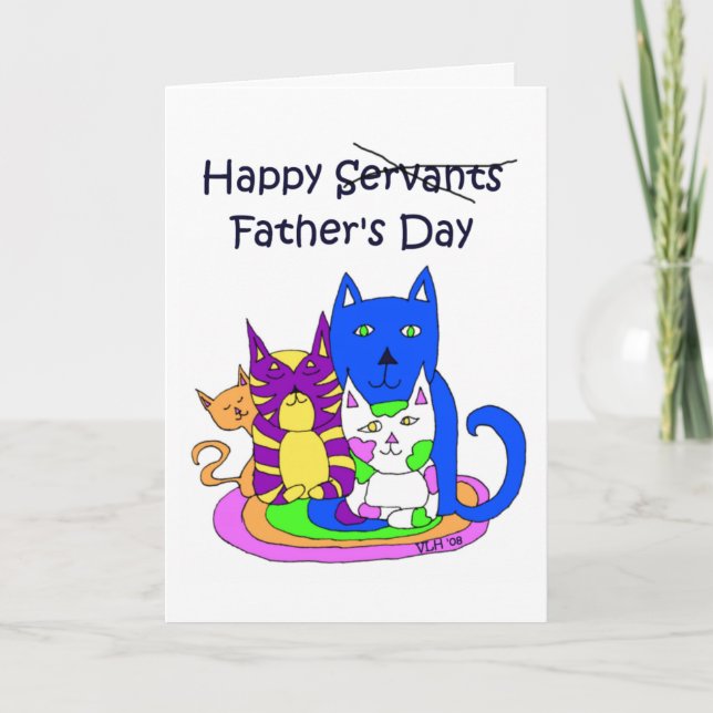 Från Cats Fars dag-kortet Kort (Framsida)