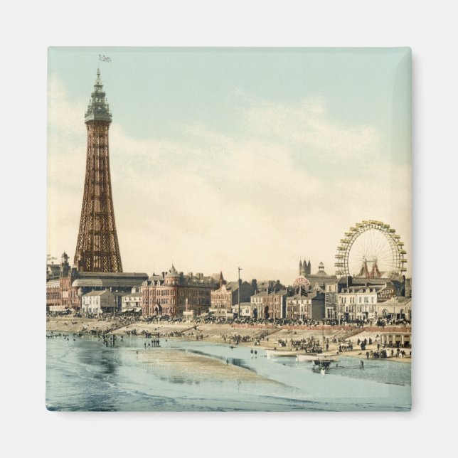 Från Central Pier, Blackpool, England Magnet (Framsidan)