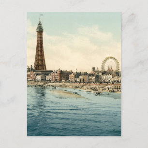 Från Central Pier, Blackpool, England Vykort