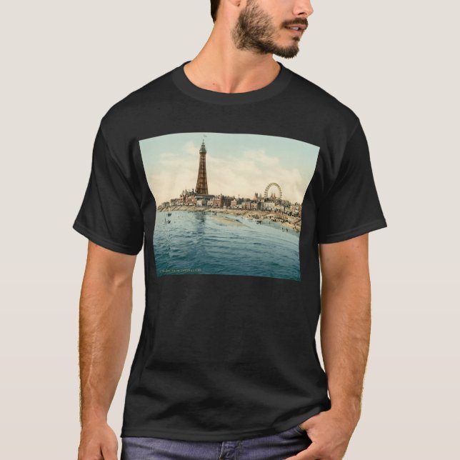 Från centralpir Blackpool, England T-shirt (Framsida)