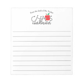 Från Chaos samordnare Lärares skrivbord Anteckningsblock