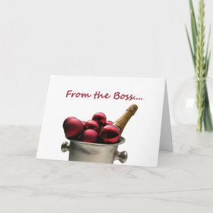 från chef champagnekylare x-mas helgkort