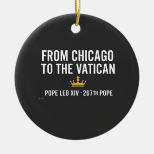 Från Chicago till Vatikanen Påve Leo 267:e Julgransprydnad Keramik