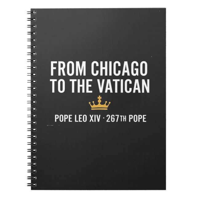 Från Chicago till Vatikanpåven Leo 267:e Anteckningsbok (Framsidan)