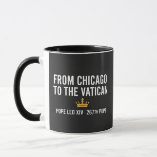 Från Chicago till Vatikanpåven Leo 267:e Mugg