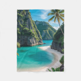 "Från Cove till Couch: A slice of Tropical Bliss" Fleecefilt