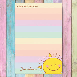 Från Cute Little Rainbow Sunshine Post-it Block