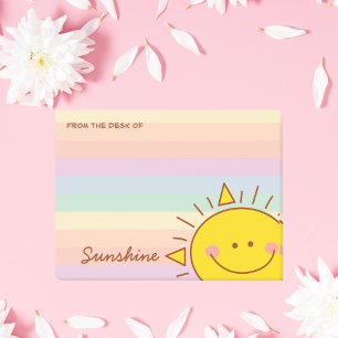 Från Cute Little Rainbow Sunshine Post-it Block