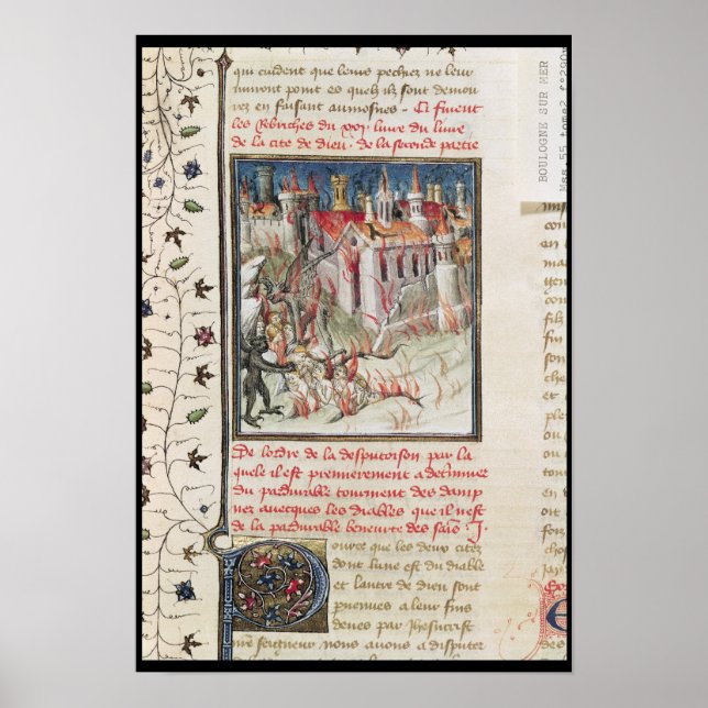 Från "De Civitate Dei" av St. Augustine Poster (Framsidan)