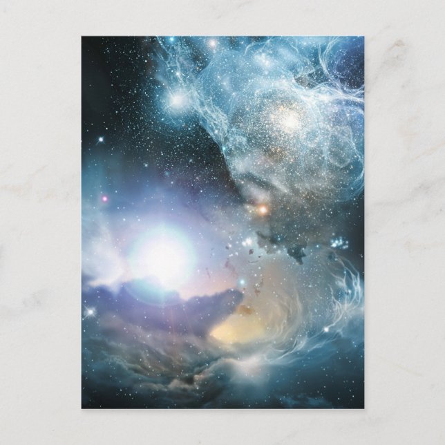 Från de första stjärnornas aska vykort (Framsida)