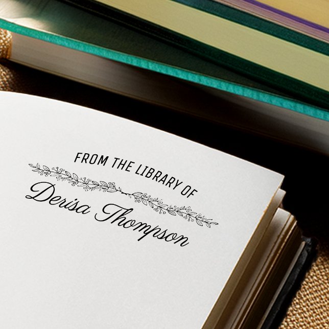 Från de personliga bibliotekarierna stämpel (From the Librarians of Personalized Rubber Stamp)