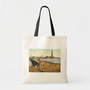 Från den norr pir Blackpool, England vintage Tygkasse