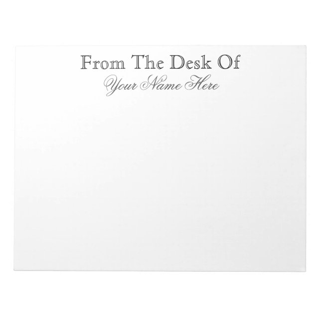 FRÅN DESK OF ANTECKNINGSBLOCK (Framsida)