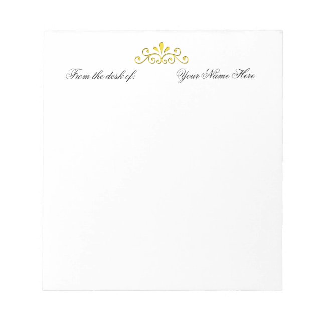 FRÅN DESK OF ANTECKNINGSBLOCK (Framsida)