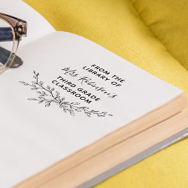 Från det personliga grönskans bibliotek gren självfärgande stämpel