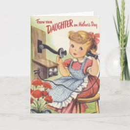 Från din dotter på mors dag kort