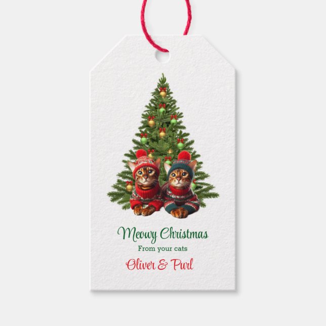 Från din Märkre för julklapp Presentetikett (Framsidan)