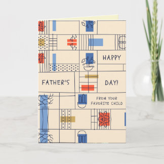 Från ditt favoritkort för Lycklig Fars dag Kort