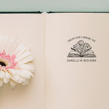 FRÅN DITT NAMNS BIBLIOTEK UPPSLAGEN BOK BLOMMOR