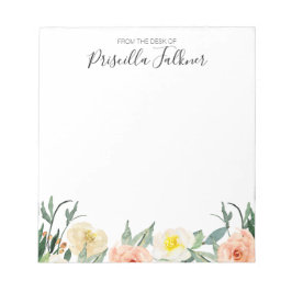 Från djupet av de moderna korallvattenblommorna anteckningsblock