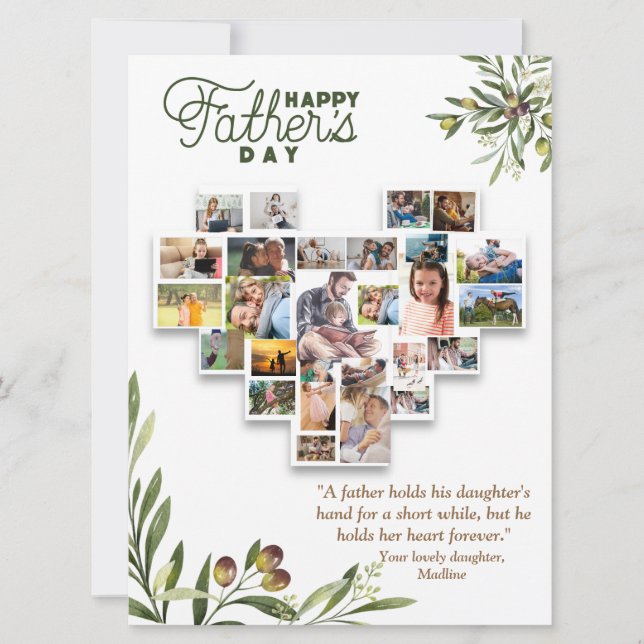 Från dottern till hennes Lycklig Fars dag (Framsida)