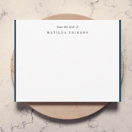 Från Elegantens skrivbord: minimalistisk marinblåt Anteckningskort