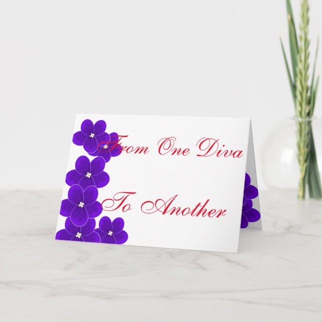 Från en Diva till Another Helgkort (Framsida)