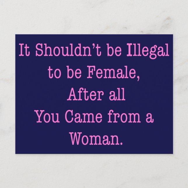 Från en kvinna vykort (Framsida)