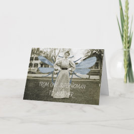 FRÅN EN SUPERWOMAN TILL EN ANNAN 1890 FLYING WOMAN KORT