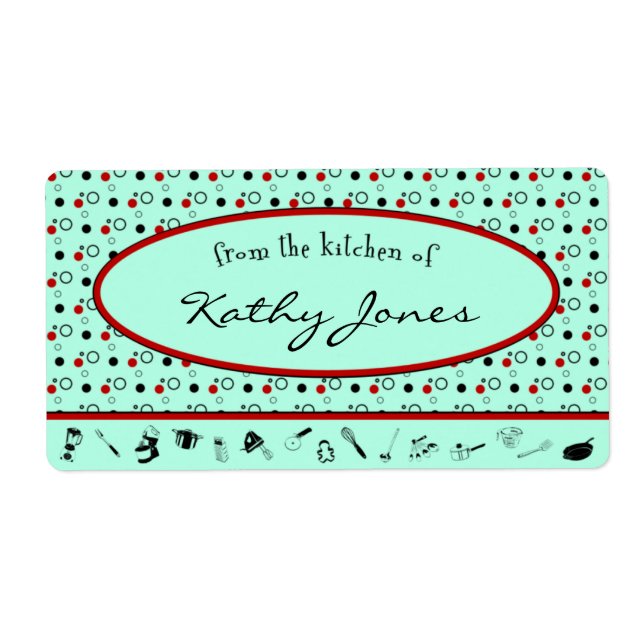 Från etikettmallen Köks Fraktsedel (Framsidan)