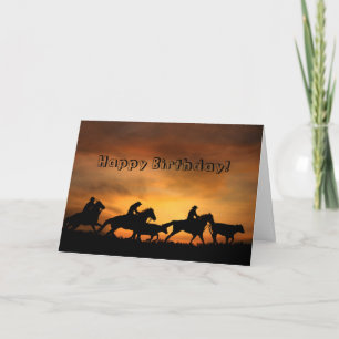 Från ett Group Cowboy Birthday-kort Kort