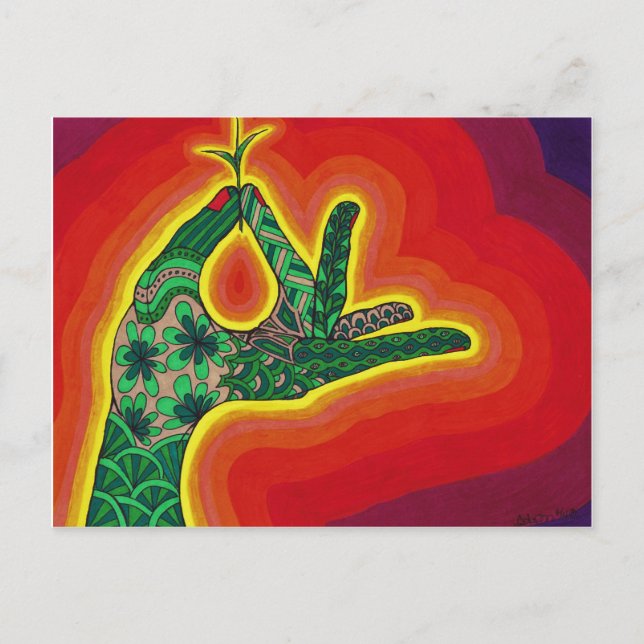 Från ett litet örtfrö växer en mäktig ek vykort (Framsida)