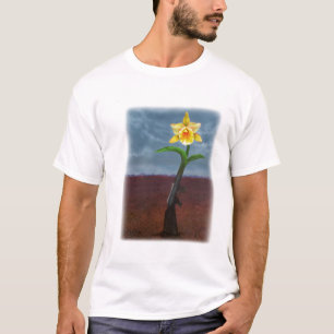 från ett vapen till en blomma tee shirt